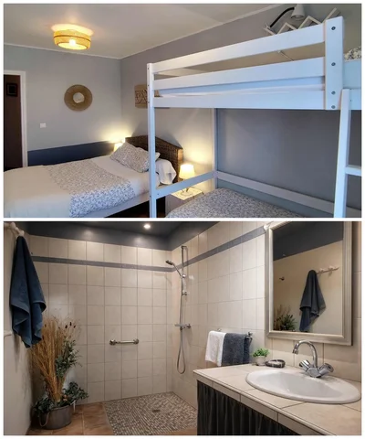 La chambre family Zen, hébergement en chambre d'hôtes Les Busserollles