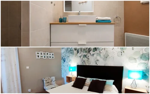 La chambre bleue, hébergement en chambre d'hôtes Les Busserollles